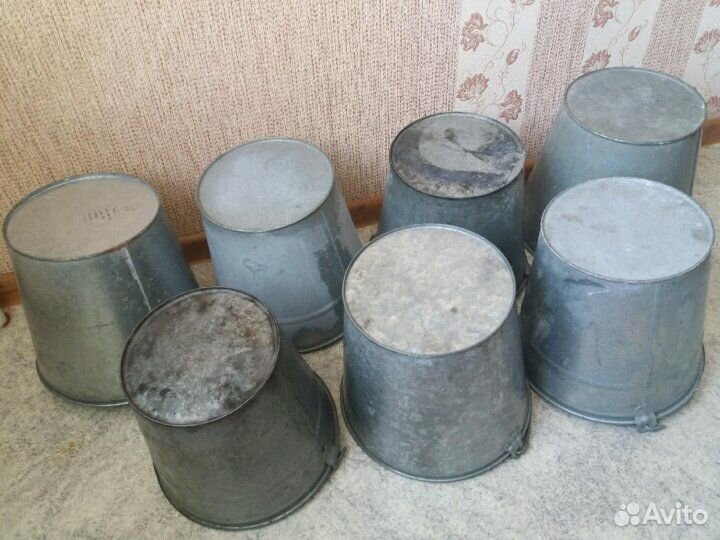 Ведро оцинкованное СССР пластиковое эмалированное