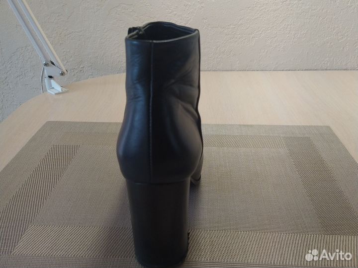 Ботильоны синие натуральная кожа 38-39