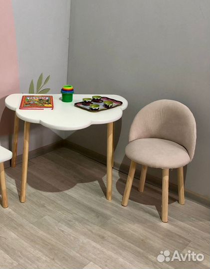 Стол облако и стул для детей