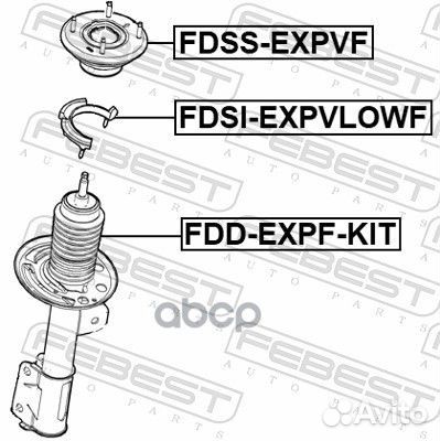 Опора переднего амортизатора fdss-expvf Febest