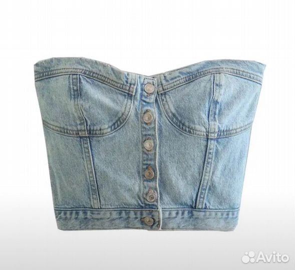 Топ джинсовый