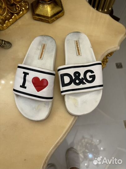 Шлепки дольче Габбана 38
