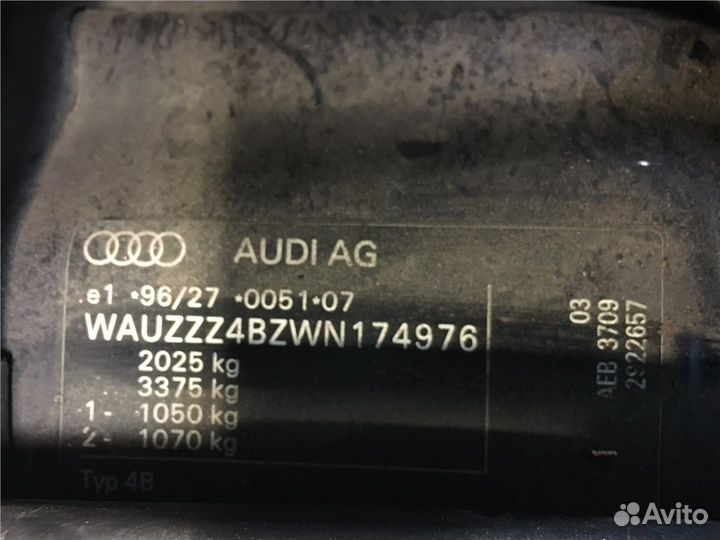 Разбор на запчасти Audi A6 (C5)