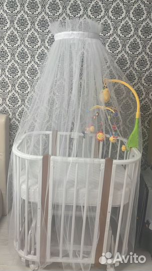 Балдахин с держателем на детскую кроватку