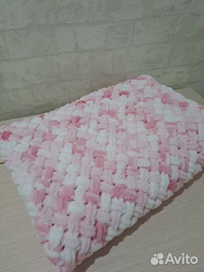 Плед детский вязаный ручная работа