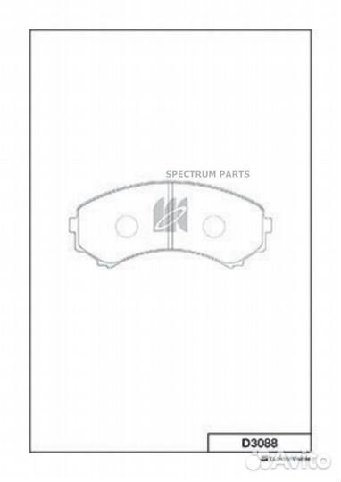 Колодки тормозные, прдн. kashiyama D3088