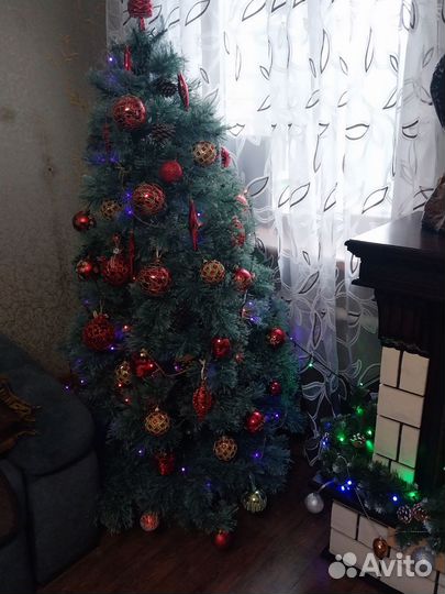 Ель искуственная литая 180 бу