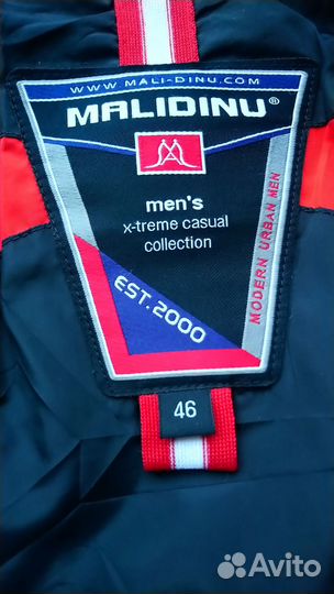 Стильная зимняя мужская куртка красная Malidinu
