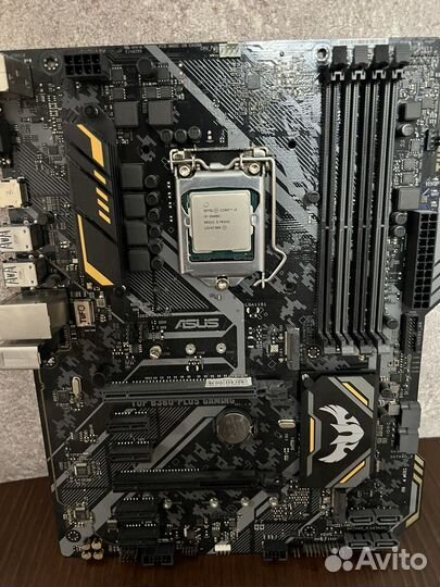 I5-9600k + Asus Tuf b360- plus gaming