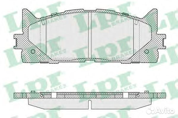 Колодки тормозные передние 157,6*57 toytota camry (V40, V50) 06-18