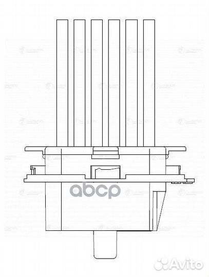 Резистор вентилятора отопителя LFR1502 luzar