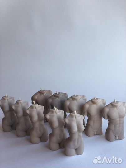 Свечи торсы из соевого воска