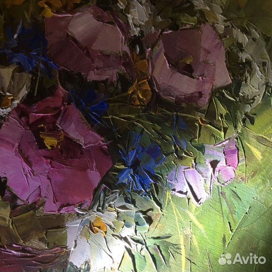 Картина натюрморт с цветами «Летний романс»