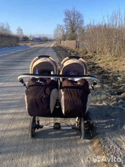 Коляска для двойни indigo