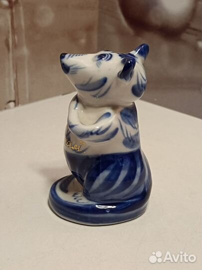 Гжель, мышка 