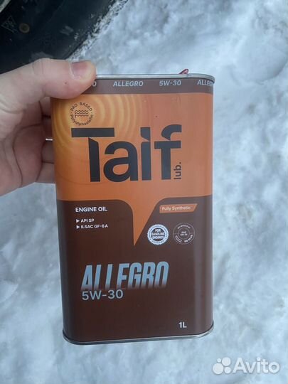Масло моторное 5w30 Taif allegro