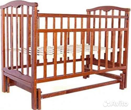 Детская кровать деревянная с кокосовым матрасом