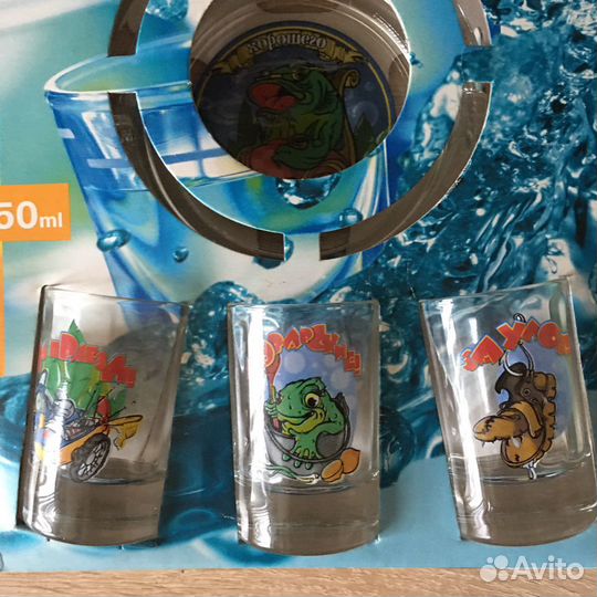 Подарочный набор. Рюмки и пепельница