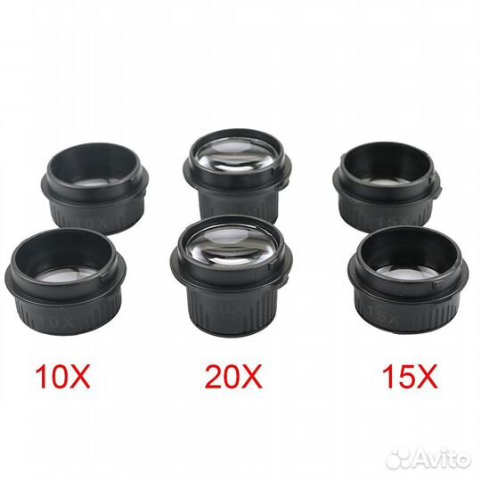Лупа очки с подсветкой микроскоп 10X 15X 20X 25X