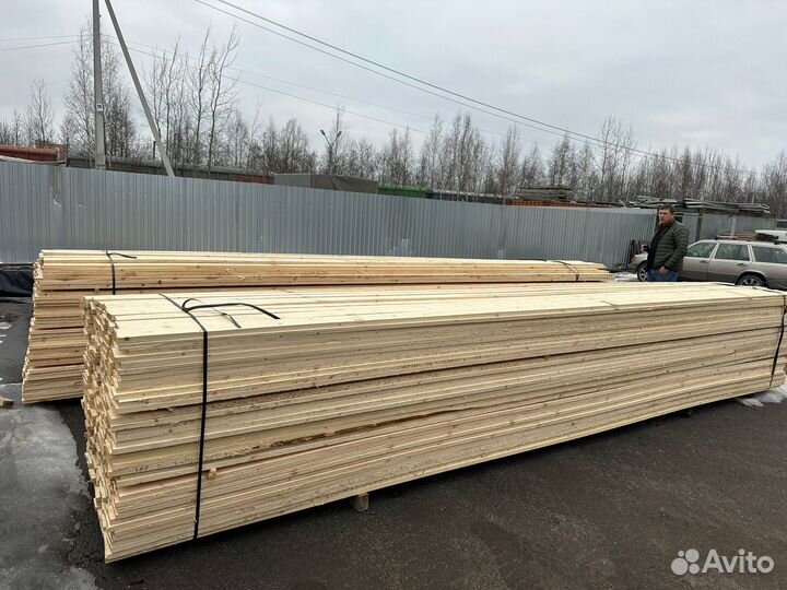 Доска сухая строганная сорт ав 25/150/6000