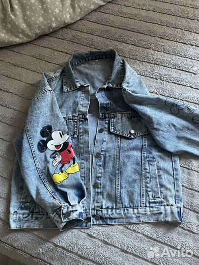 Джинсовая куртка оверсайз