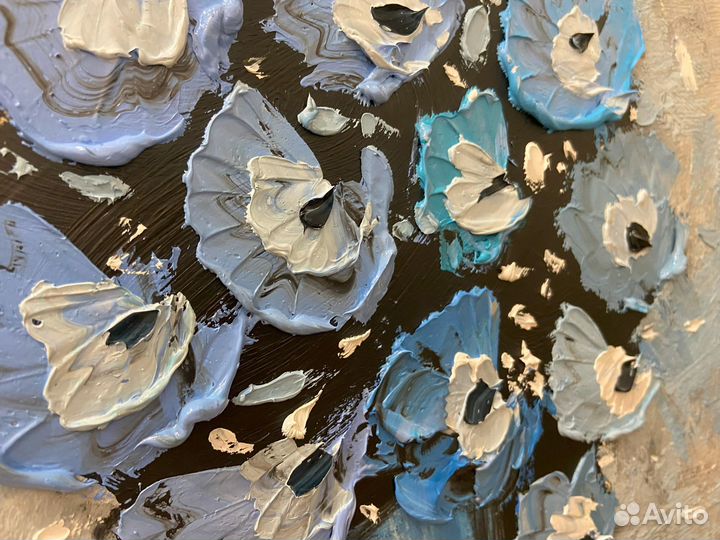 Картина маслом на холсте букет