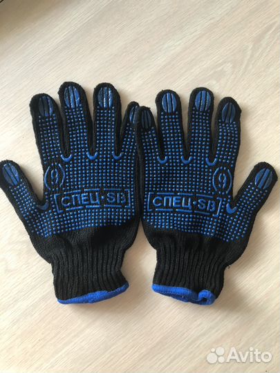 Перчатки рабочие хб с пвх