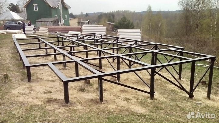 Монтаж Винтовых сваи