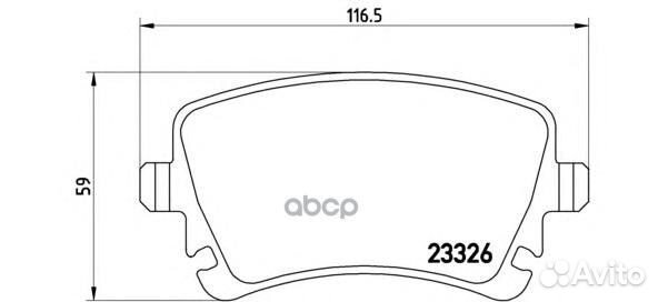 Колодки тормозные дисковые задн. VW multivan V