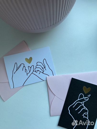 Подарочные конверты с открыткой набор