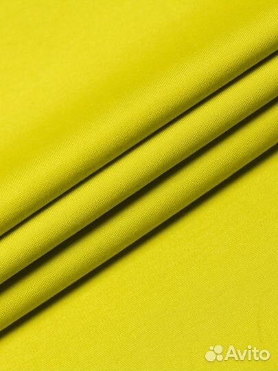 Трикотажная ткань стрейч джерси однотонный.Желтый