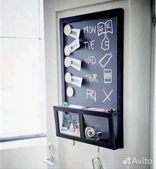 Меловая/магнитная доска для записей икеа