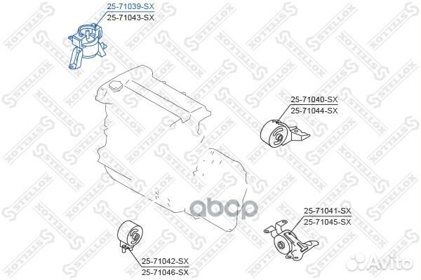 Подушка двс правая Mazda 323 BA 1.3i-2.0i 94-9