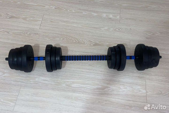 Гантели + штанга 30кг новые