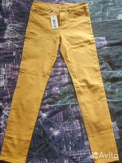 Джинсы скини женские жёлтые BigStar с биркой