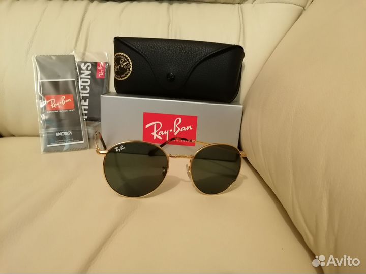 Очки ray ban round metal