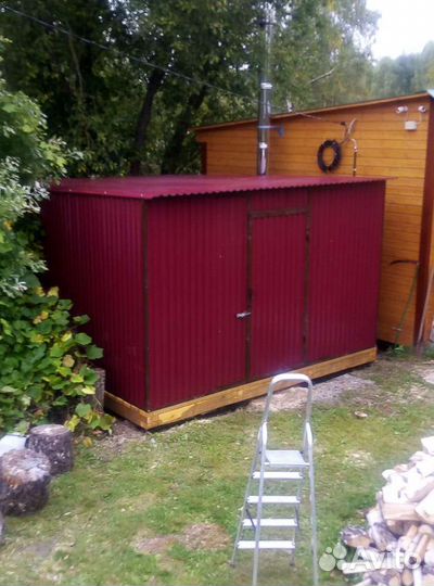 Гараж пенал ракушка металлический оцинкованный