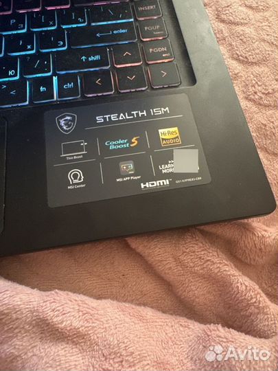 Игровой ноутбук msi stealth 15 m