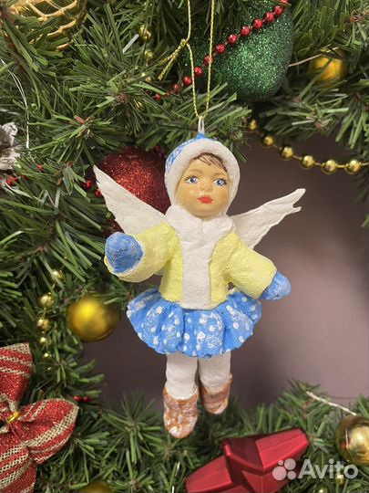 Ватные елочные игрушки