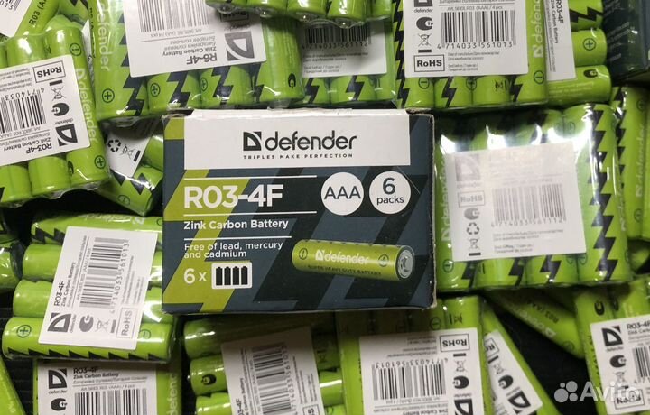 Батарейки Defender AA AAA 1.5 В