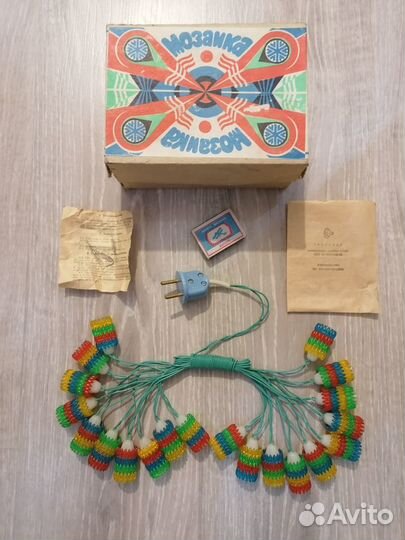 Гирлянда мозайка СССР электрогирлянда фонарик