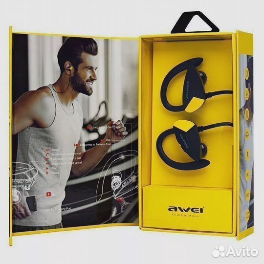 Беспроводные спортивные наушники Awei A888BL