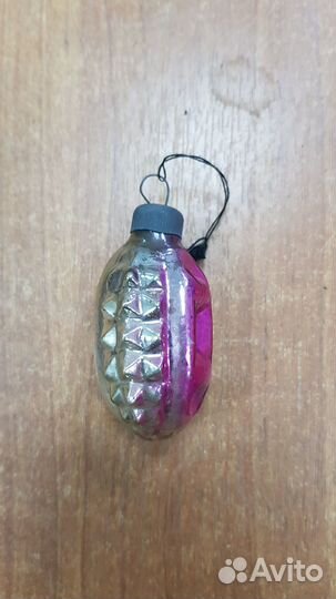 Елочная игрушка СССР шишка
