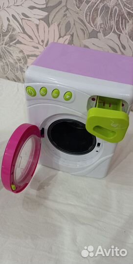 Прачечная детская стиральная машина и утюг