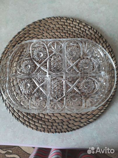 Хрустальная менажница
