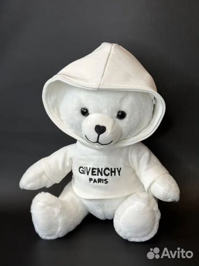 Мишка плюшевый большой 30 см белый блэкбо Givenchy