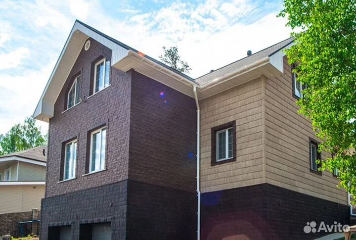 Фасадная панель натуральная каменная кладка