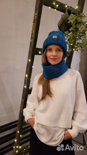 Комплект шапка и снуд