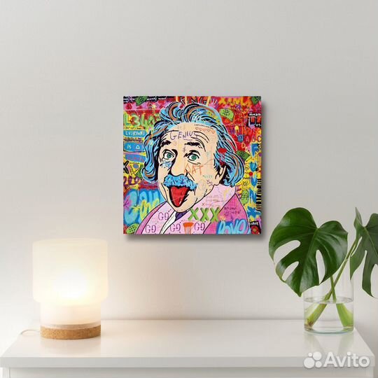 Картина на холсте Эйнштейн, Арт портрет