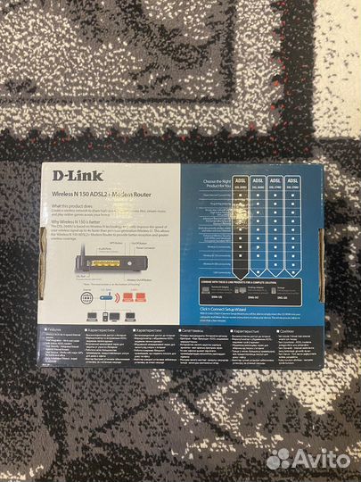 Модем Wireless N 150 adsl2+ Modem Router